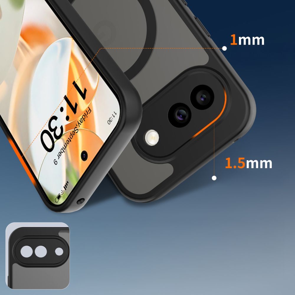Carcasa Tech-Protect Magmat cu MagSafe compatibila cu Google Pixel 10a, Negru