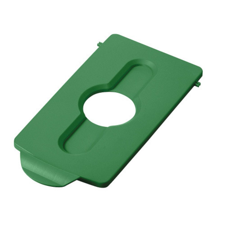 Capac pentru colectare selectiva – sticla Rubbermaid Slim Jim, verde