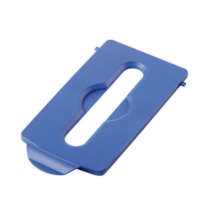 Capac pentru colectare selectiva – hartie / carton Rubbermaid Slim Jim, albastru