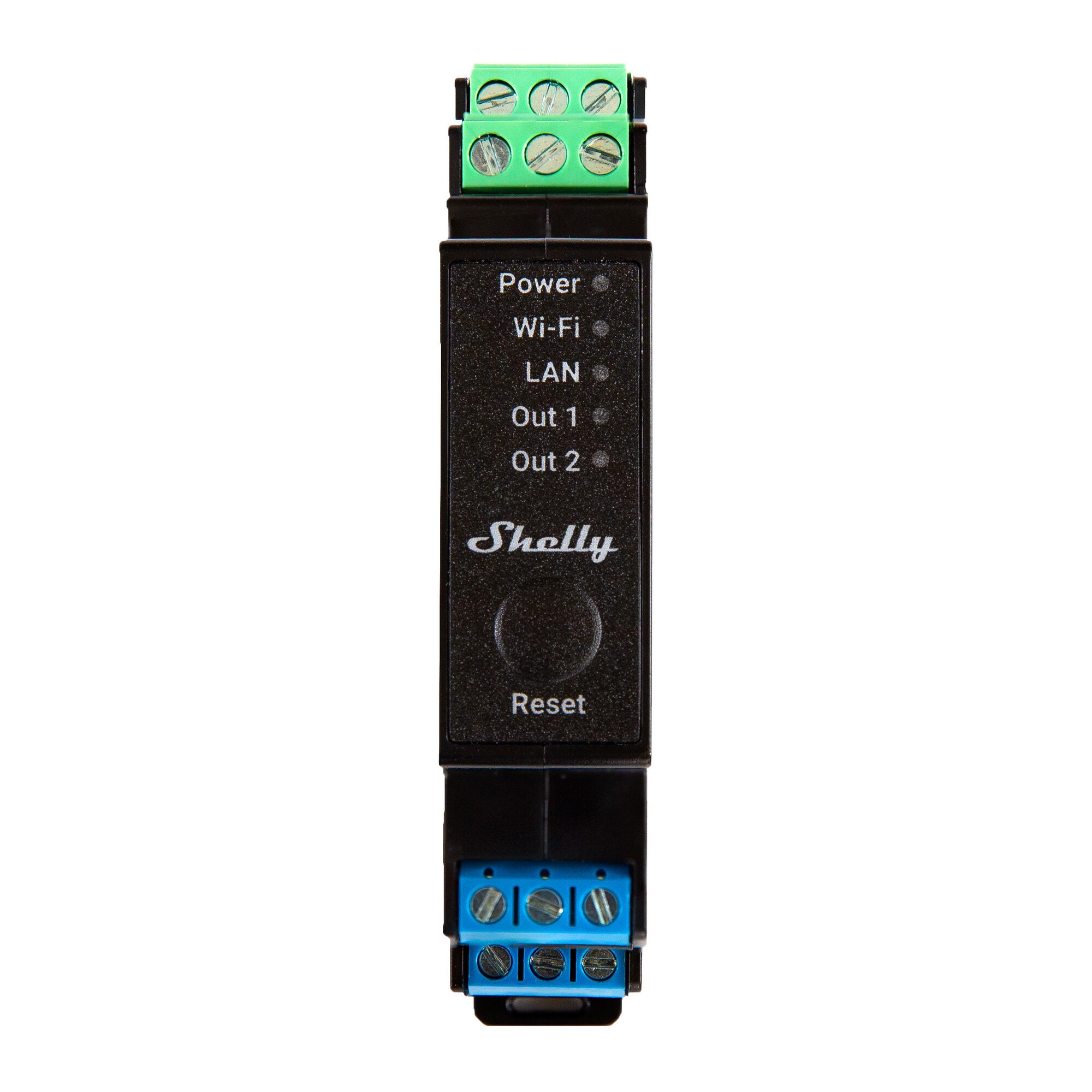 Releu Profesional Shelly Wave Pro 2PM LR, 2 Canale, Montaj pe Sina DIN ...
