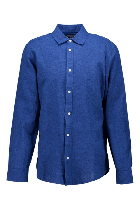 GAP, Pamut és lenvászon ing, Sötétkék