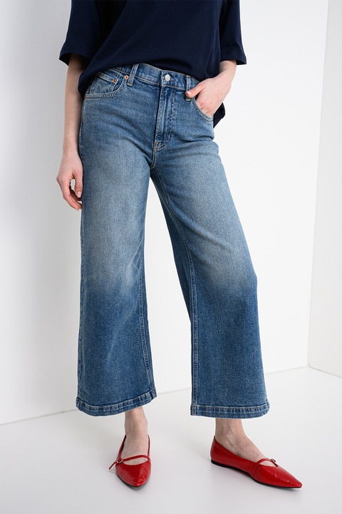 GAP, Blugi evazati cu talie inalta, Albastru