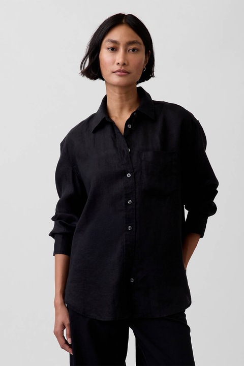 GAP, Уголемена ленена риза, Черен
