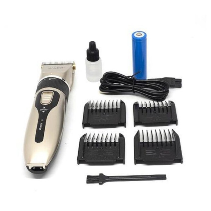 Waer x7 професионална акумулаторна машинка за подстригване с гребен и 4 сменяеми глави - изключително лека, безжична - 240V