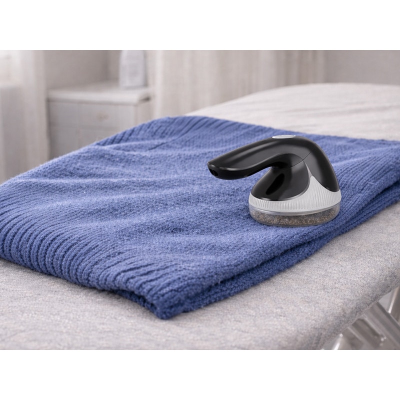 Aparat de curățat scame, LAFE LintXpert, 5 W, fără fir, negru, recipient detasabil