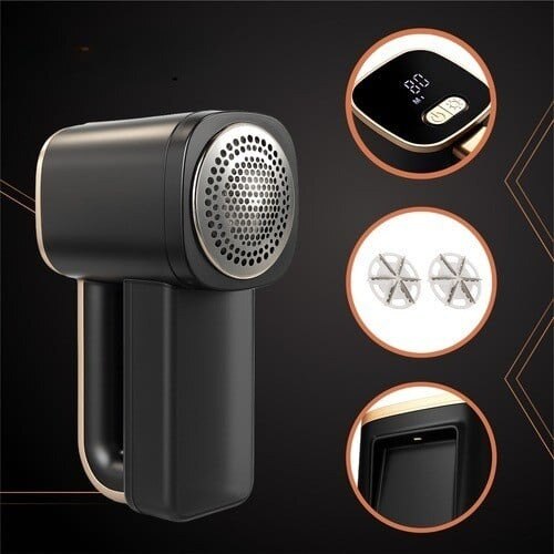 Aparat De Curatat Scame, Electric, Reglare a vitezei in trei etape: 6500 rpm, 6900 rpm, 7200 rpm, Culoare Negru, Dimensiune 18 x 10, 5 x 7, 5 cm