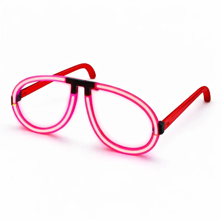 Ochelari de petrecere, eveniment si festival, Fluorescenti, rosu, Dactylion®