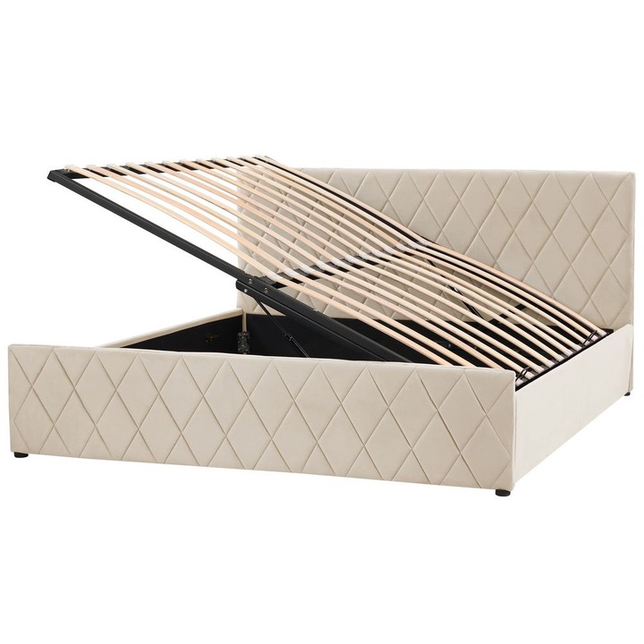 Pat otoman Catifea Rochefort 180 x 200 cm Bej