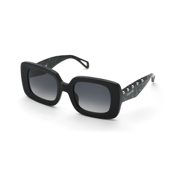 Ochelari de soare, zadig & voltaire, model SZV423-510700, negru, Ø 51 mm, protectie UV400, include carcasa de marca
