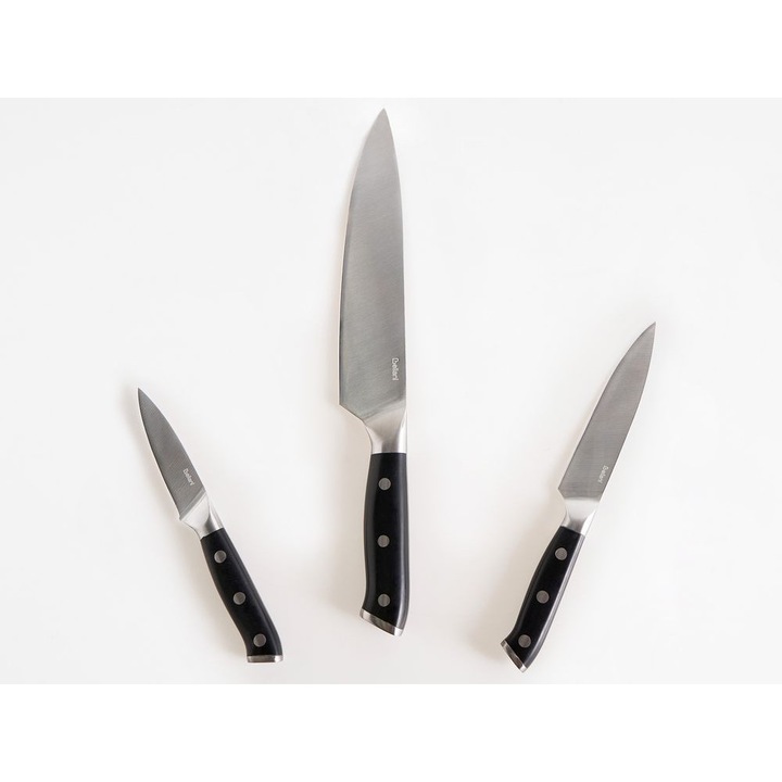 Set de 3 cutite Ikeda Negru