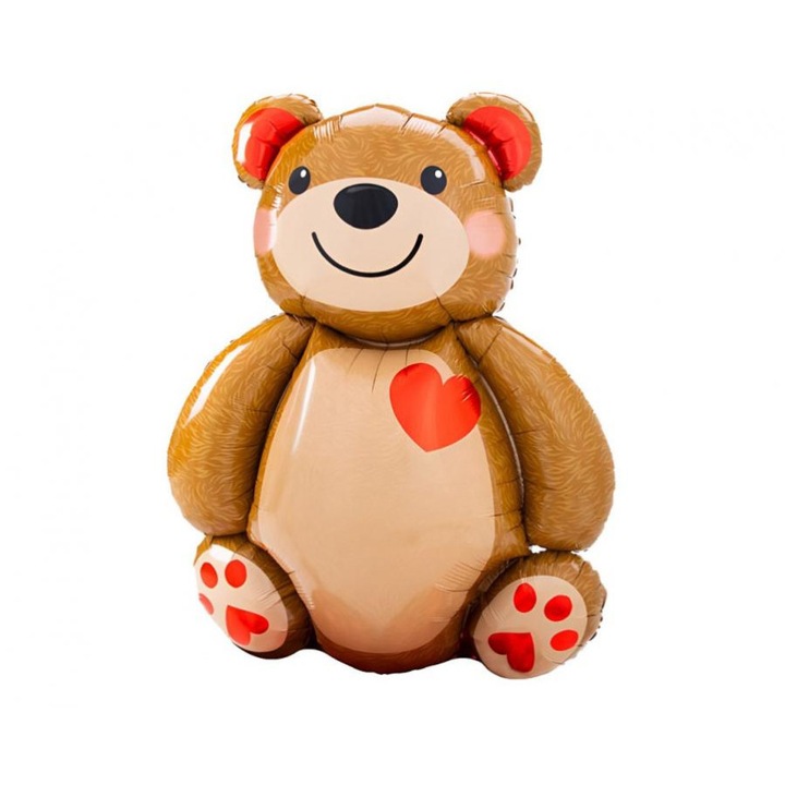 Fólia Lufi Szívvel, Mackó Modell, 48 x 65 cm