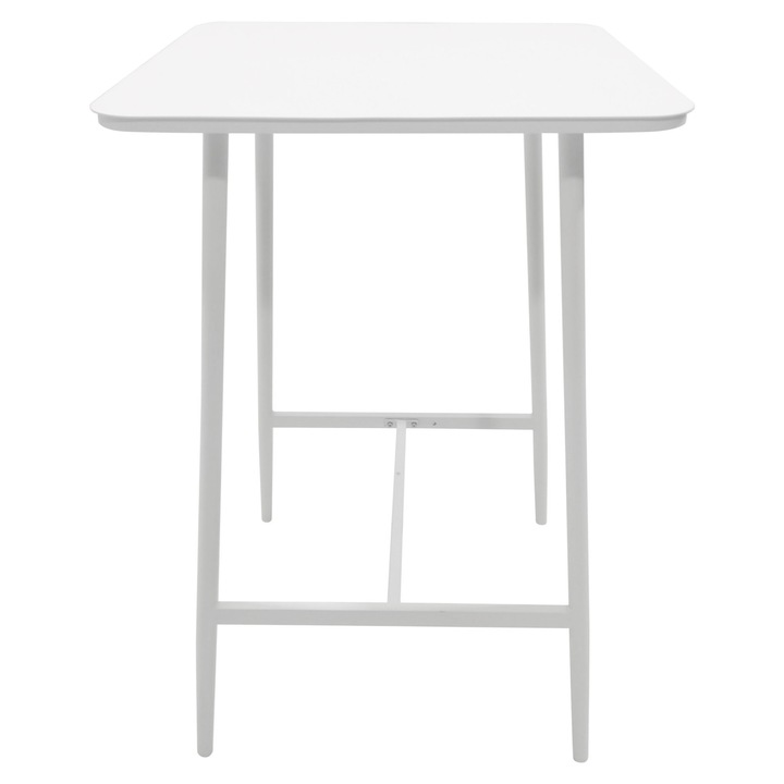 Masa bar patrata gradina/terasa, Maison Mex NICOSIA, L.70 l.70 H.107 cm, alb