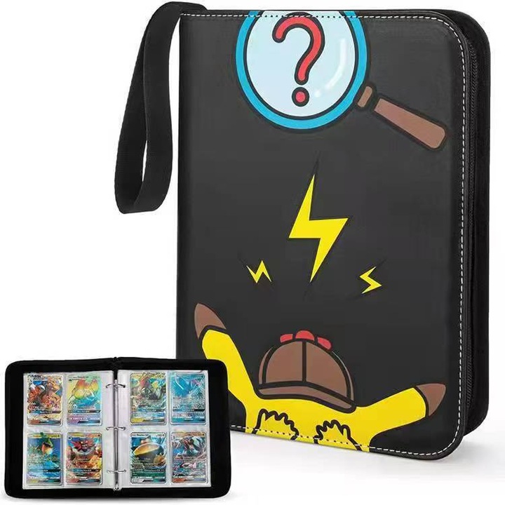 Album de colectie pentru carti, 4 compartimente, 50 pagini, capacitate 400 carti, impermeabil, A89