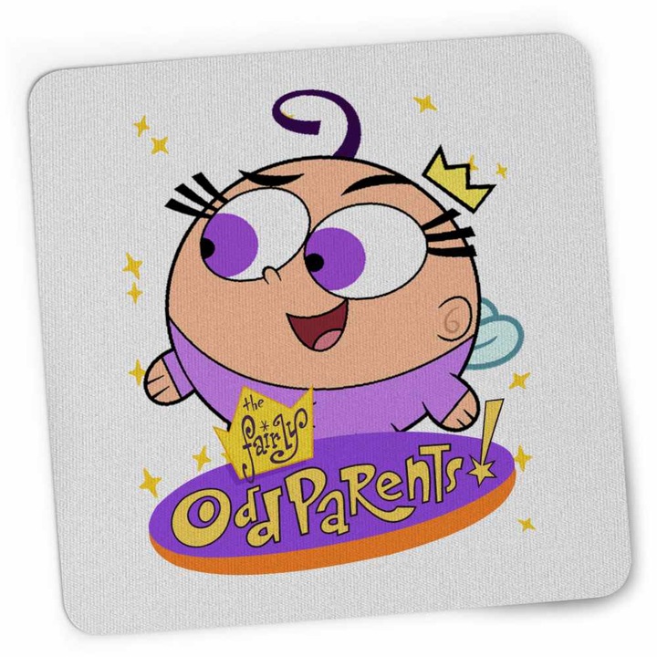 Mousepad Fairly Odd Parents Poof Wanda Cosmo Nasii mei Vrajitori, 21x19cm