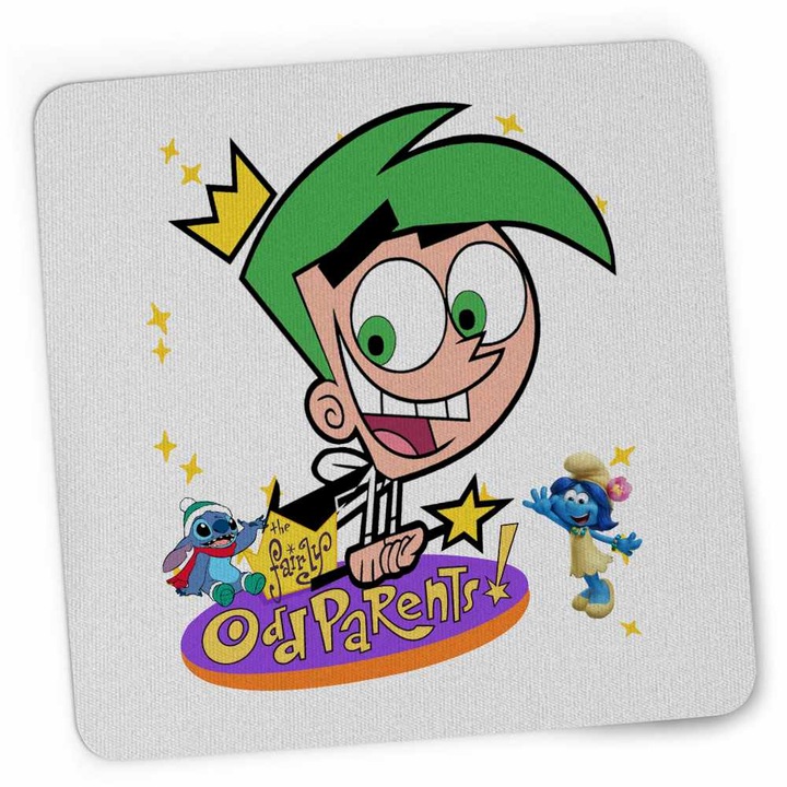 Mousepad Fairly Odd Parents Cosmo Julius Nasii mei Vrajitori, 21x19cm
