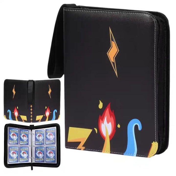 Колекционерски албум за карти, 4 отделения, 50 страници, капацитет 400 карти, водоустойчив