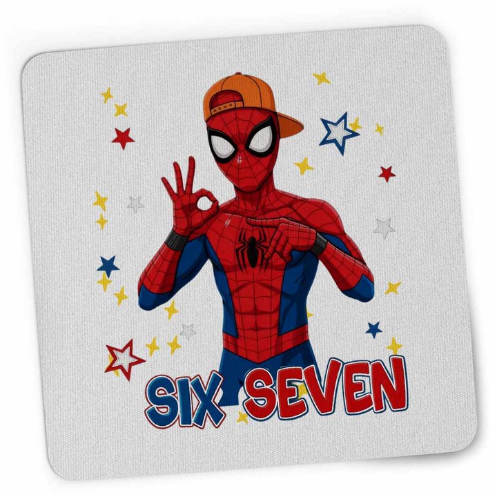 Mousepad Six Seven Spiderman 67 Marvel Superhero, 21x19cm