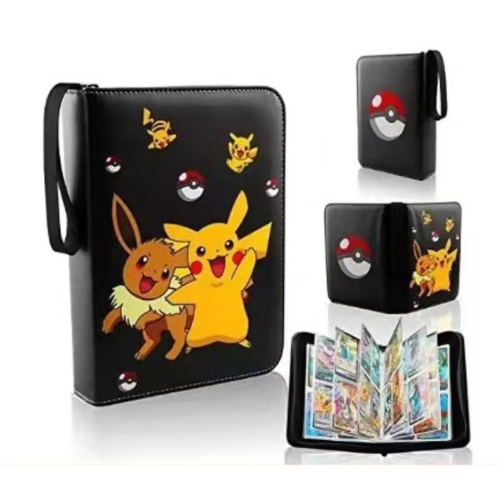 Колекционерски албум за карти, 4 отделения, 50 страници, капацитет 400 карти, водоустойчив