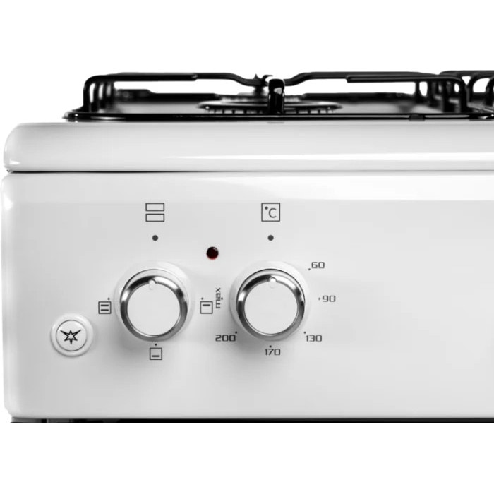 Aragaz Vivax FC-40602IS WH, 60x60 cm, 4 arzatoare pe gaz, cuptor electric, aprindere electrica, alb - Vivax