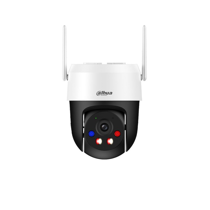 Camera supraveghere rotativa PT wireless IP WiFi6 Dahua P3AS-PV, 3MP, iluminare duala, 30m, 4mm, auto tracking