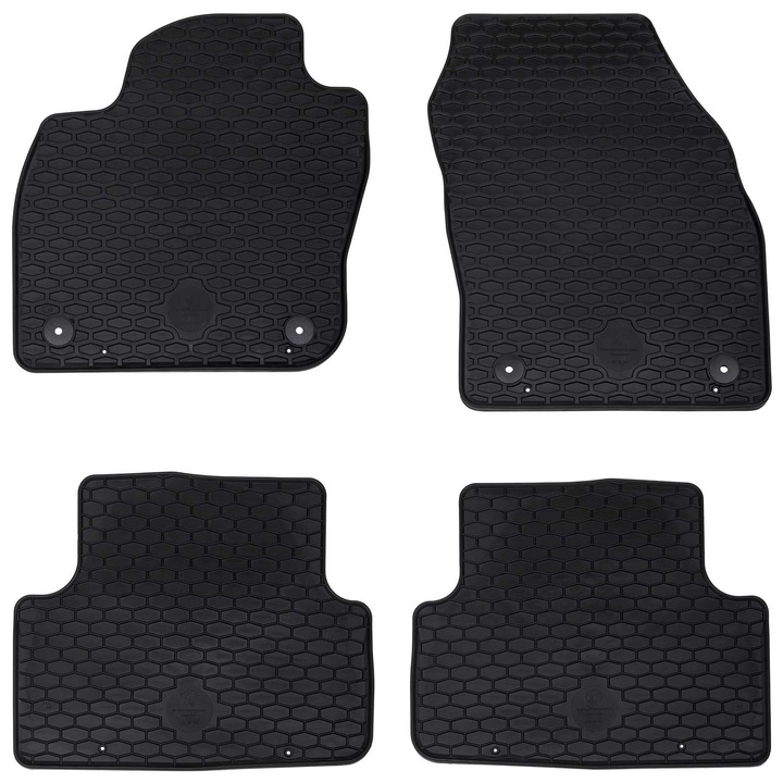 vidaXL Autószőnyeg 4 pcs Fekete VW T-CROSS TPE 42029077