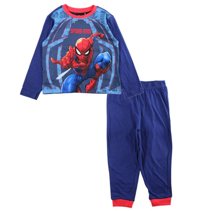 Pijama copii Spiderman, set 2 piesedwqf, Rosu/Albastru