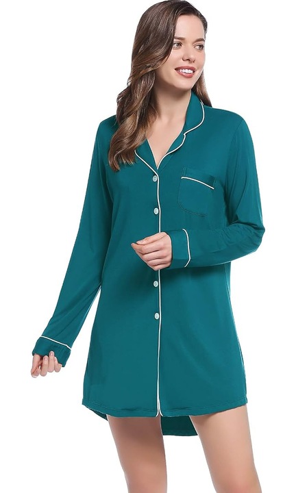 Camasa lejera de somn pentru femei, din material moale 2XL