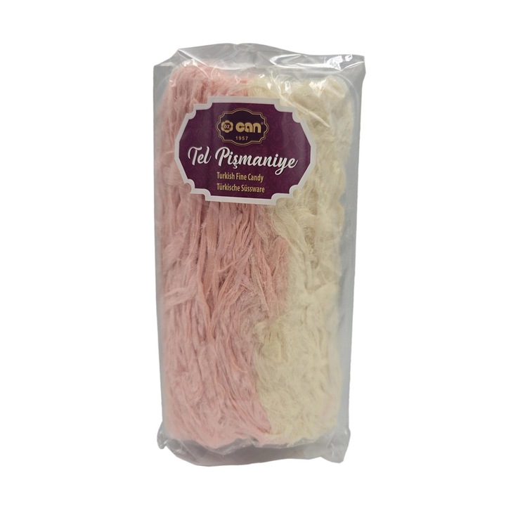 Vata de zahar traditional turcesc cu RODIE SI VANILIE, Pismaniye, 250 gr