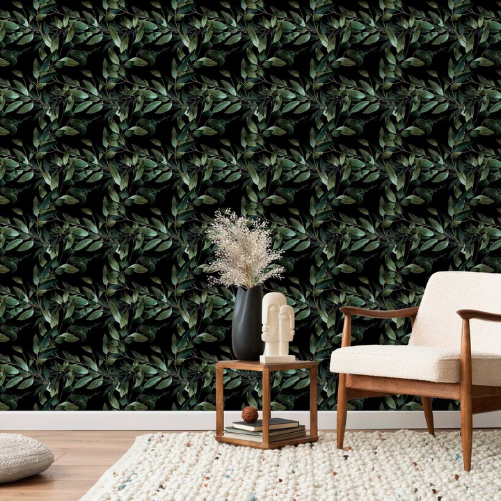 Tapet Autoadeziv - Winged Green - 49 x 1000 cm