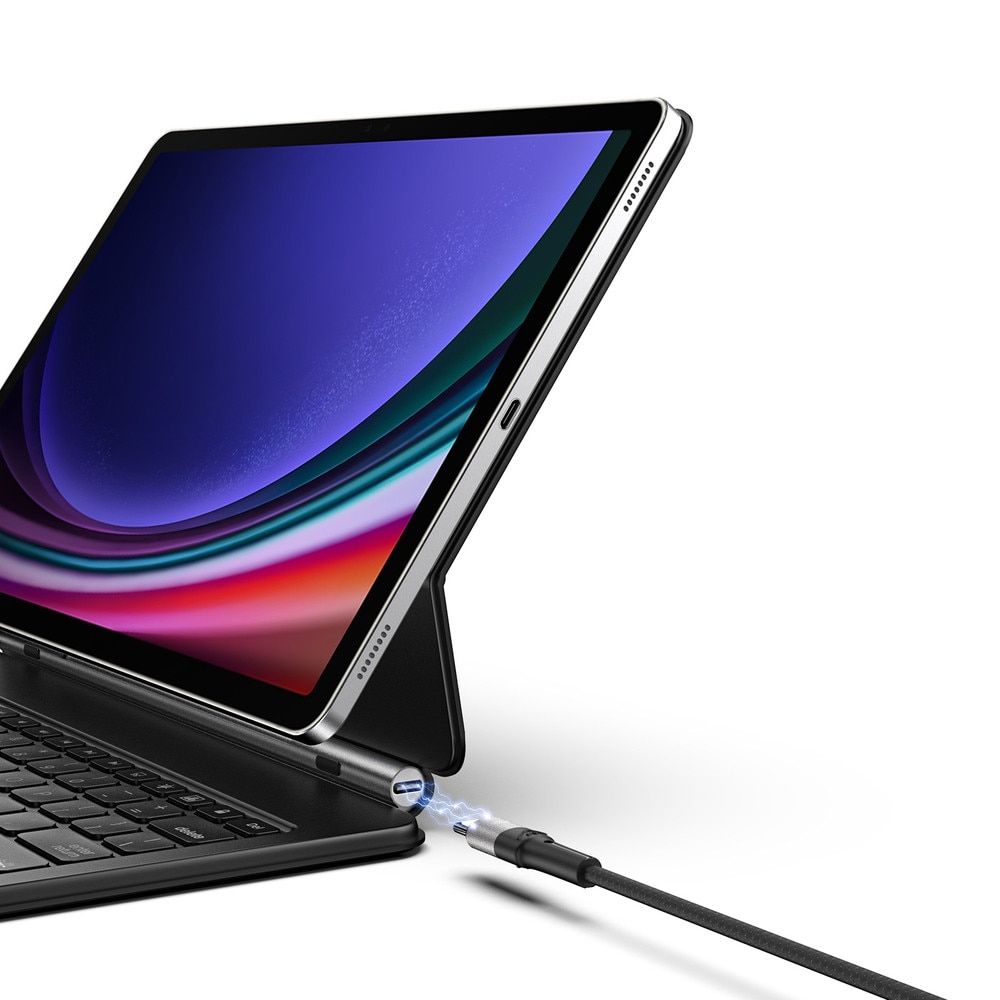 Husa cu tastatura Dux Ducis MK Series compatibila cu Samsung Galaxy Tab S9 Plus / Tab S8 Plus / Tab S7 Plus, 12.4 inch, Negru
