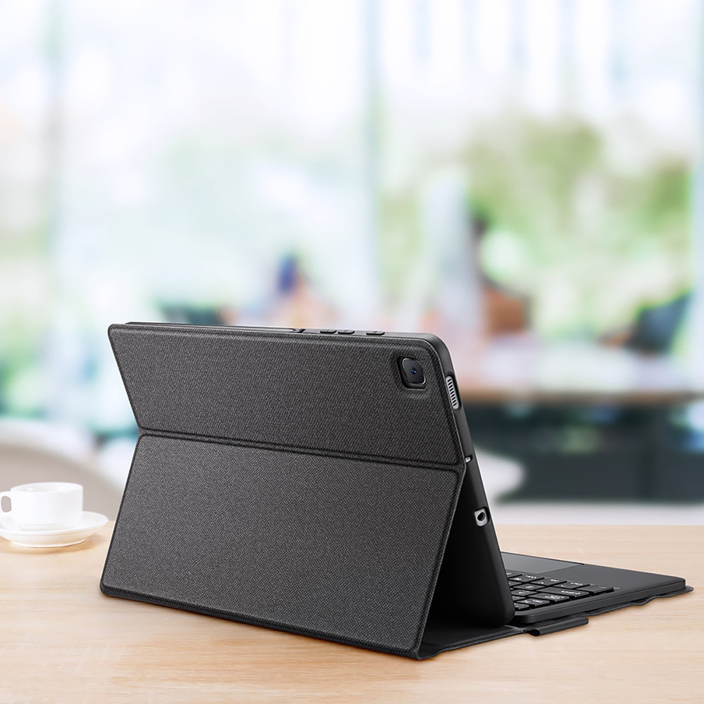 Husa cu tastatura Dux Ducis TK Series compatibila cu Samsung Galaxy Tab S6 Lite, 10.4 inch, Negru