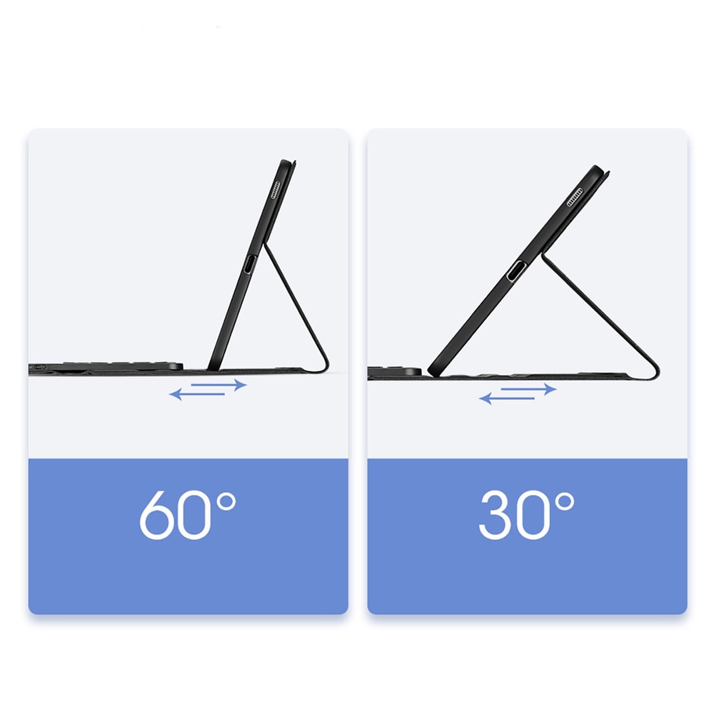 Husa cu tastatura Dux Ducis TK Series compatibila cu Samsung Galaxy Tab S6 Lite, 10.4 inch, Negru