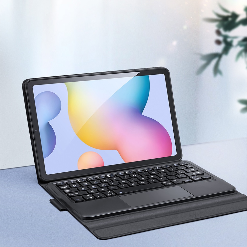 Husa cu tastatura Dux Ducis TK Series compatibila cu Samsung Galaxy Tab S6 Lite, 10.4 inch, Negru