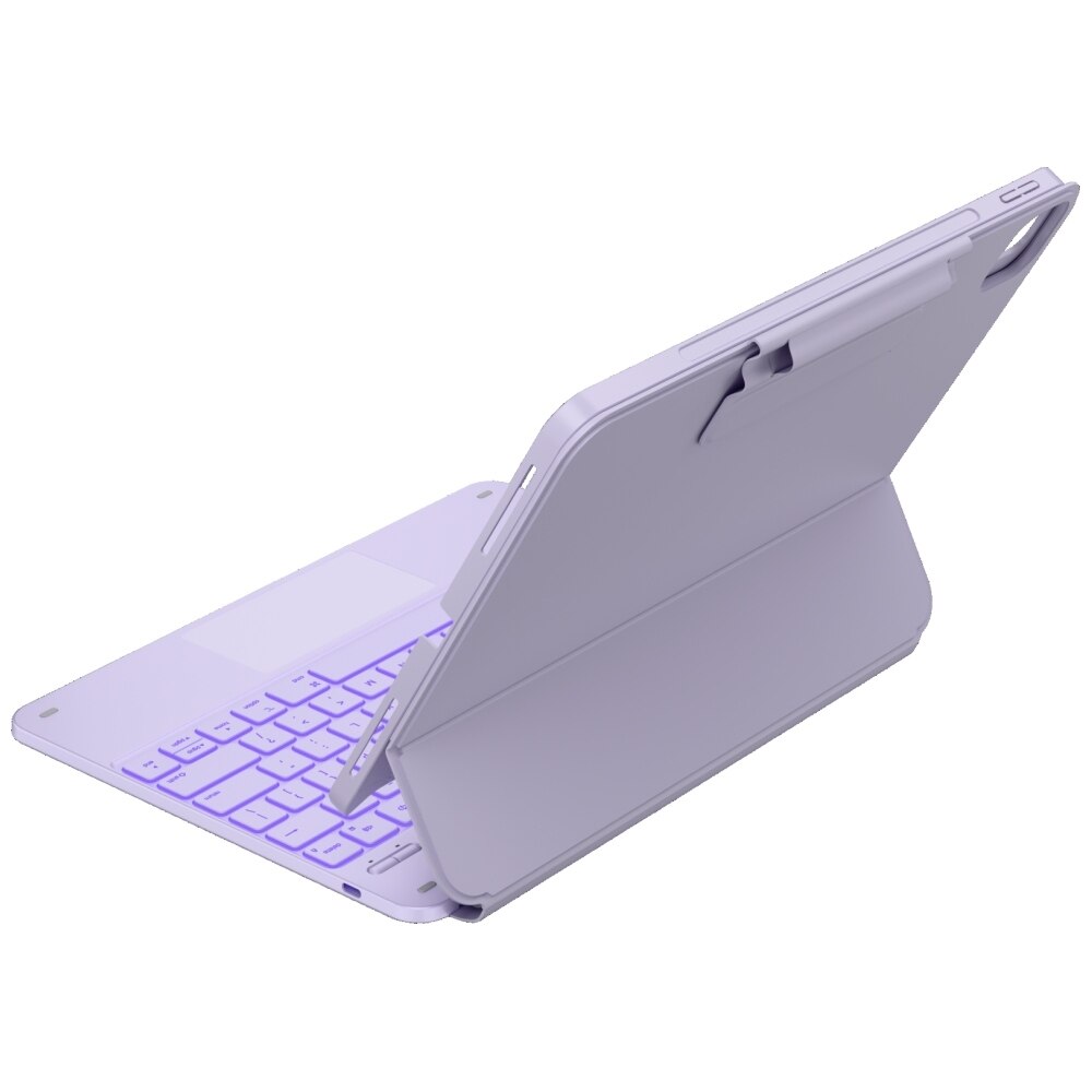 Carcasa cu tastatura Typecase Edge Plus compatibila cu iPad Air 13 inch 2024 / 2025, Mov