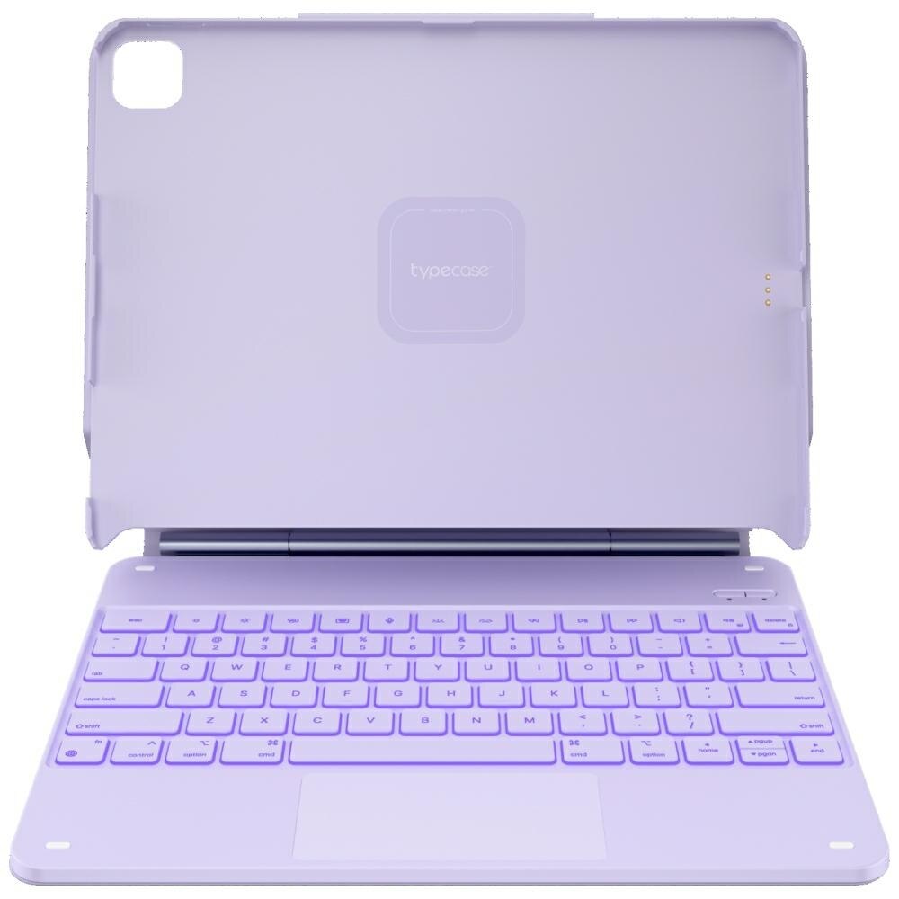 Carcasa cu tastatura Typecase Edge Plus compatibila cu iPad Air 13 inch 2024 / 2025, Mov