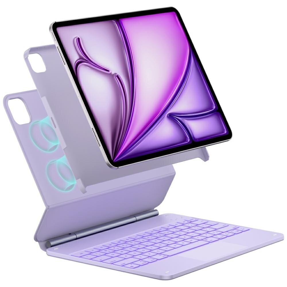 Carcasa cu tastatura Typecase Edge Plus compatibila cu iPad Air 13 inch 2024 / 2025, Mov
