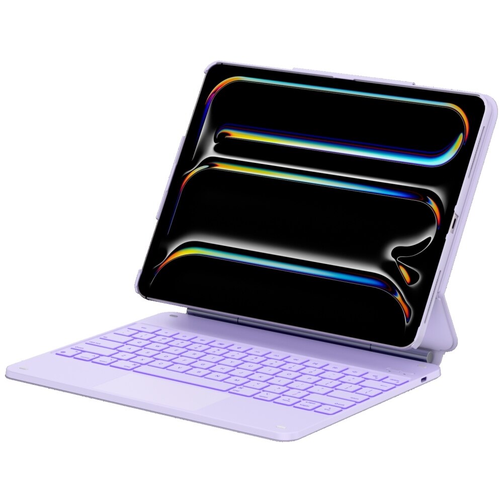 Carcasa cu tastatura Typecase Edge Plus compatibila cu iPad Air 13 inch 2024 / 2025, Mov