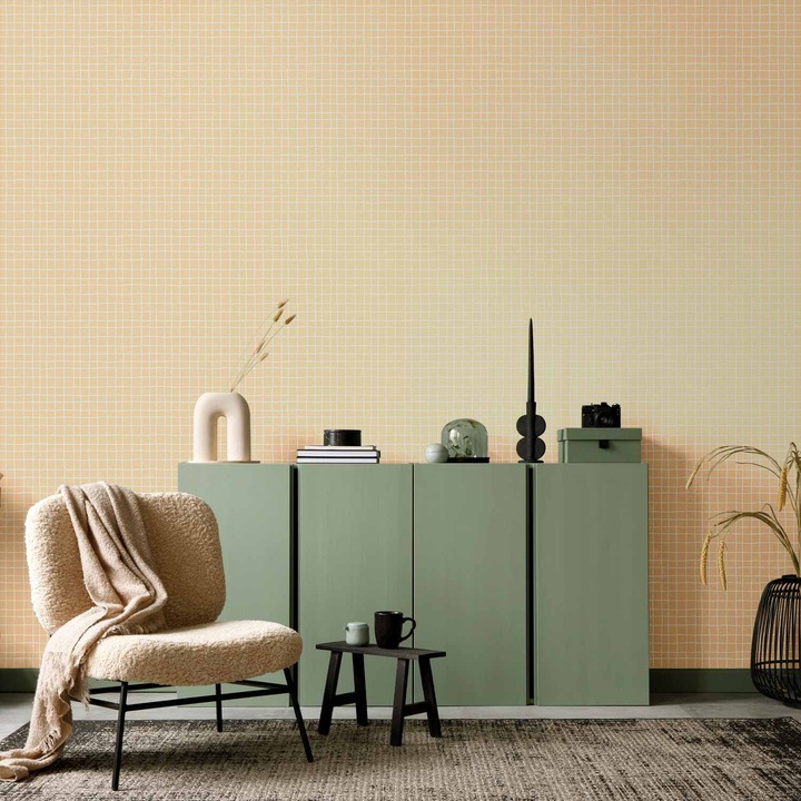 Tapéta Standard - Hullámzó Vonalak - 50 x 1000 cm