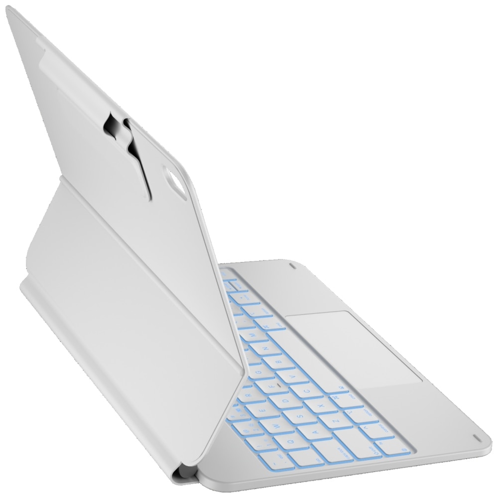 Carcasa cu tastatura Typecase Edge Plus compatibila cu iPad 11 inch (A16) 2025 / iPad 10.9 inch 2022, Alb