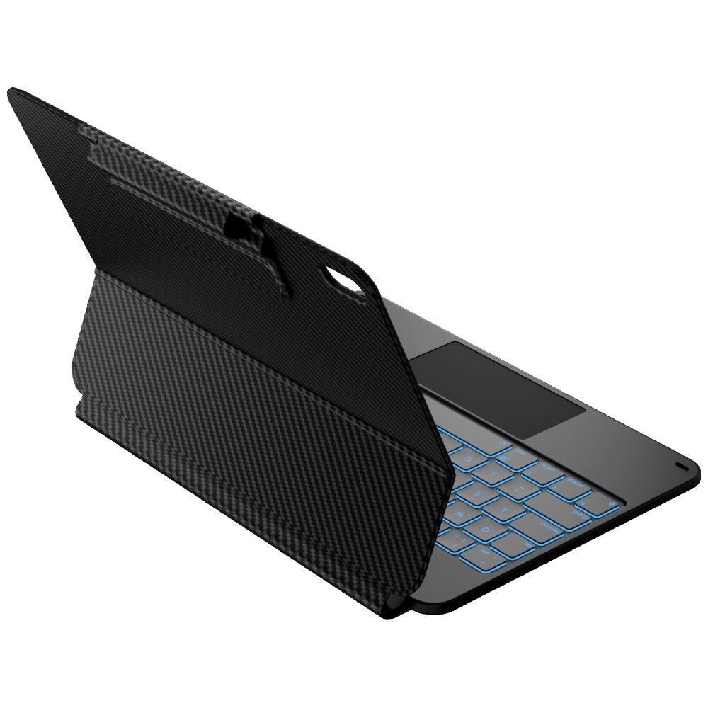 Carcasa cu tastatura Typecase Edge Plus compatibila cu iPad 11 inch (A16) 2025 / iPad 10.9 inch 2022, Carbon Fiber