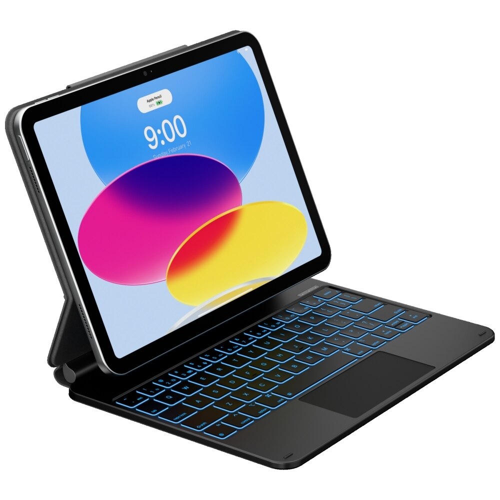 Carcasa cu tastatura Typecase Edge Plus compatibila cu iPad 11 inch (A16) 2025 / iPad 10.9 inch 2022, Carbon Fiber