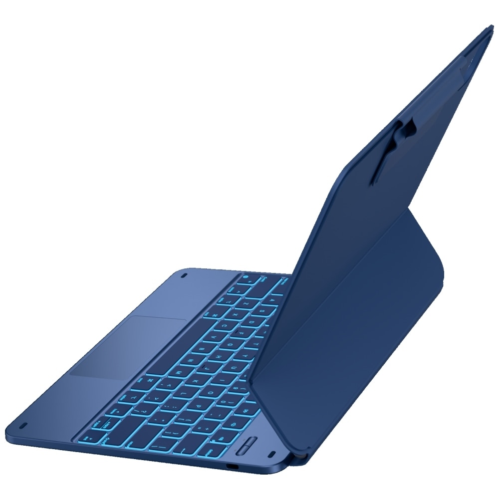 Carcasa cu tastatura Typecase Edge compatibila cu iPad Pro 13 inch 2024 / 2025, Pacific Blue