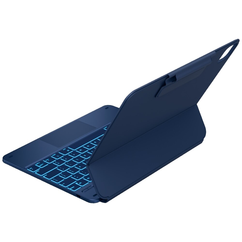 Carcasa cu tastatura Typecase Edge compatibila cu iPad Pro 13 inch 2024 / 2025, Pacific Blue