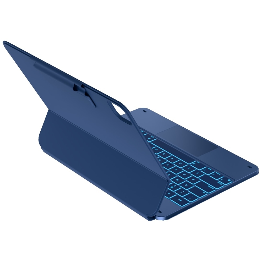 Carcasa cu tastatura Typecase Edge compatibila cu iPad Pro 13 inch 2024 / 2025, Pacific Blue