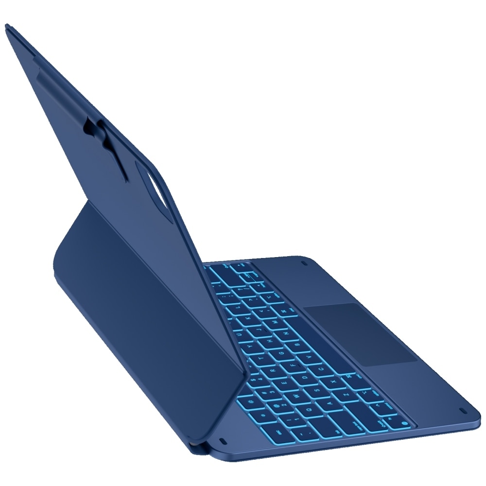 Carcasa cu tastatura Typecase Edge compatibila cu iPad Pro 13 inch 2024 / 2025, Pacific Blue