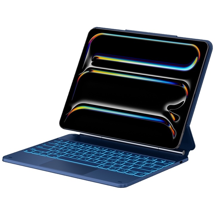 Typecase Edge billentyűzetes tok iPad Pro 13 hüvelykes 2024 / 2025-höz, Pacific Blue