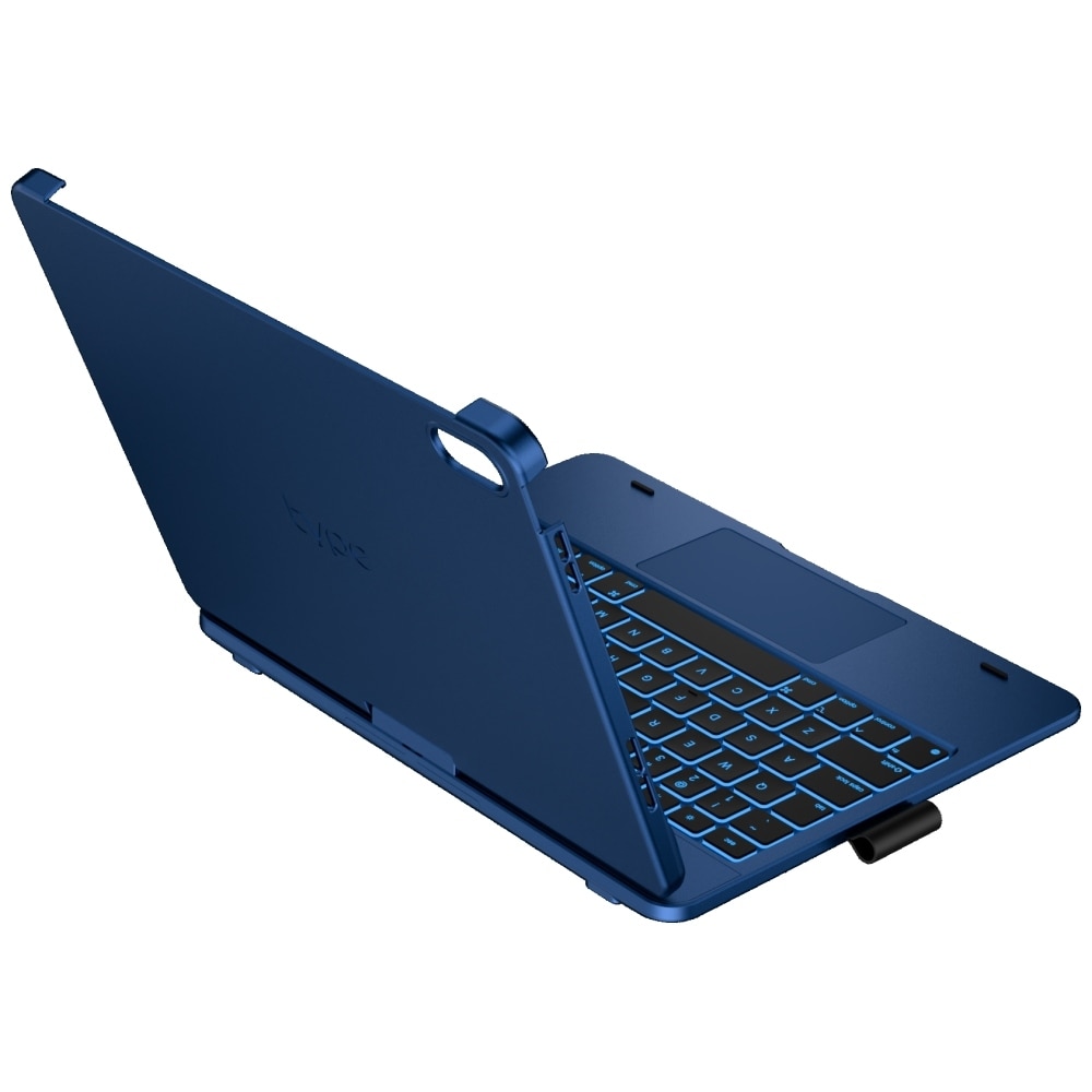 Carcasa cu tastatura Typecase Flexbook Touch compatibila cu iPad 11 inch (A16) 2025 / iPad 10.9 inch 2022, Dark Blue