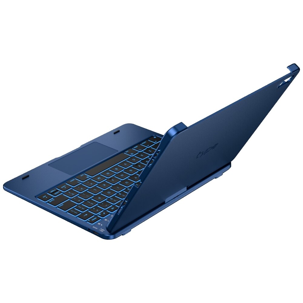 Carcasa cu tastatura Typecase Flexbook Touch compatibila cu iPad 11 inch (A16) 2025 / iPad 10.9 inch 2022, Dark Blue