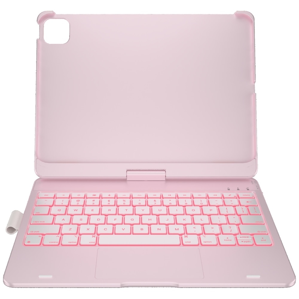Carcasa cu tastatura Typecase Flexbook Touch compatibila cu iPad Air 11 inch 2024 / 2025, Roz