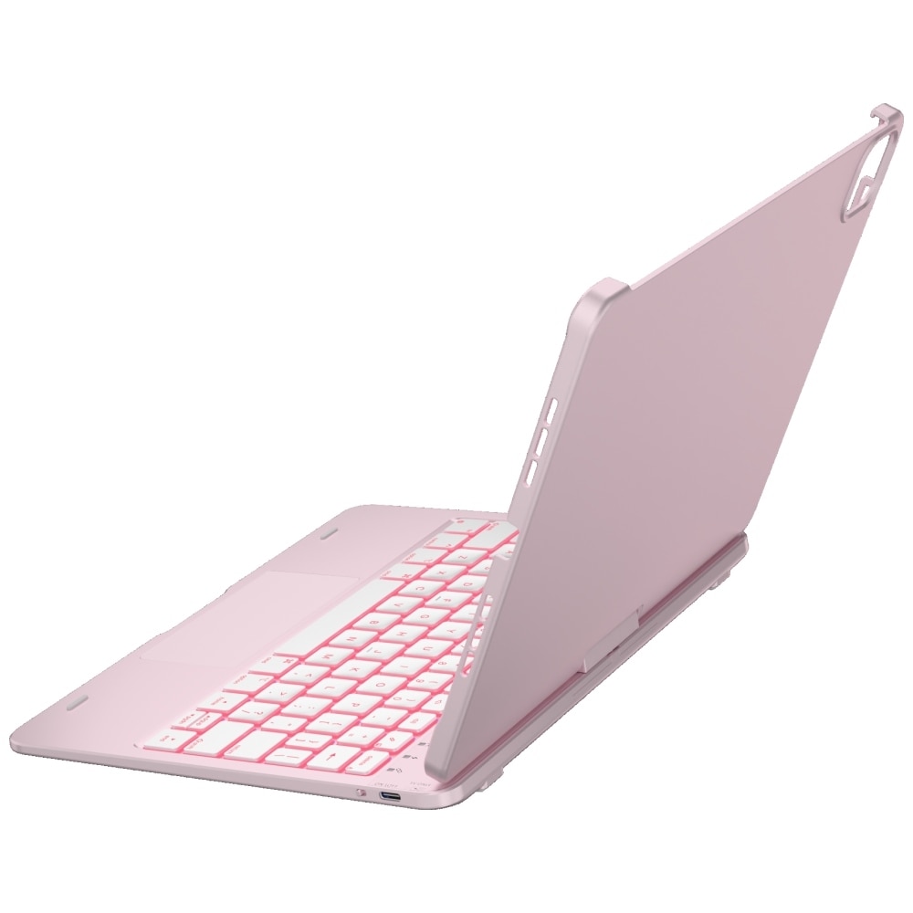 Carcasa cu tastatura Typecase Flexbook Touch compatibila cu iPad Air 11 inch 2024 / 2025, Roz